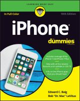 iPhone for dummies - Cover Art