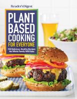 Plant based cooking for everyone - Cover Art