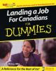 Go to record Landing a job for Canadians for dummies