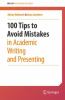 Go to record 100 tips to avoid mistakes in academic writing and present...