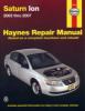 Go to record Saturn Ion automotive repair manual