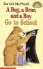 Go to record A bug, a bear, and a boy go to school