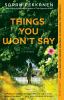 Go to record Things you won't say : a novel